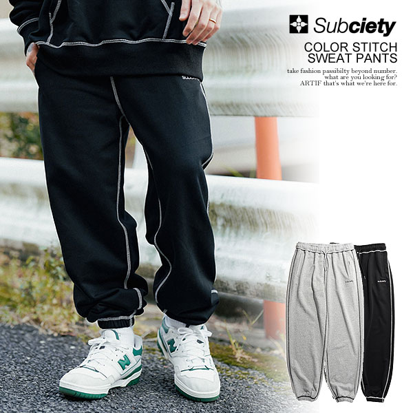 SALE セール サブサエティ パンツ SUBCIETY COLOR STITCH