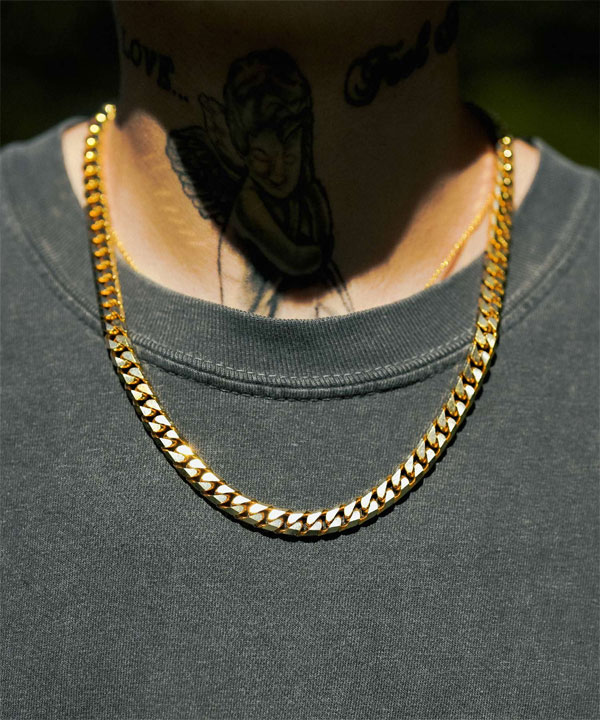 サブサエティ ネックレス SUBCIETY FLAT CURB CHAIN NECKLACE subciety