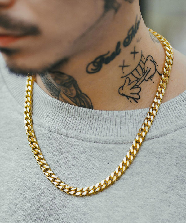 サブサエティ ネックレス SUBCIETY FLAT CURB CHAIN NECKLACE subciety