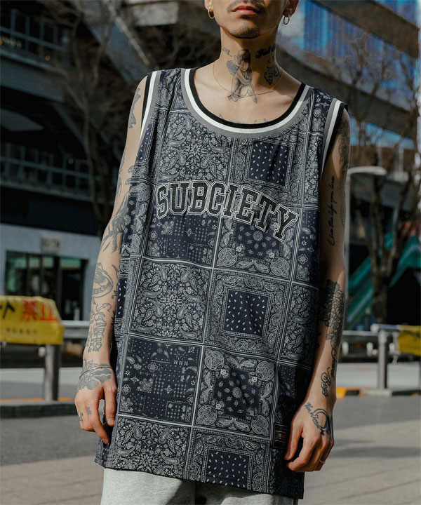 SALE セール サブサエティ タンクトップ SUBCIETY PAISLEY