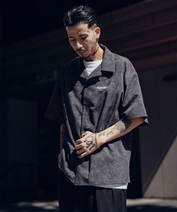 Subciety（サブサエティ） SALE セール シャツ SUBCIETY Faded open