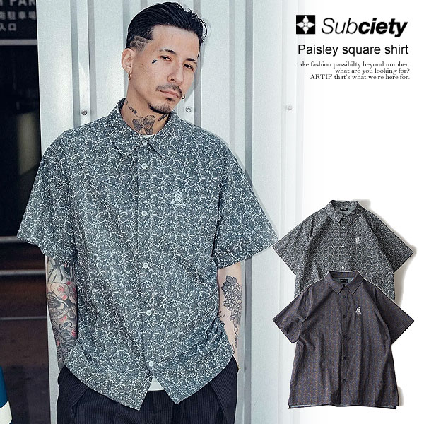 Subciety（サブサエティ） SALE セール シャツ SUBCIETY Paisley