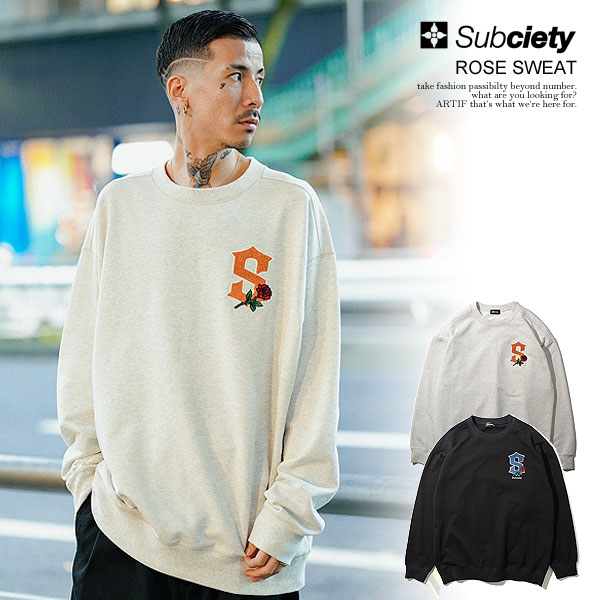 SALE セール サブサエティ スウェット SUBCIETY ROSE SWEAT subciety