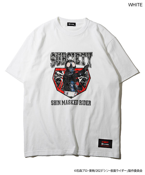 シン・仮面ライダー×SUBCIETY サブサエティ Tシャツ SUBCIETY