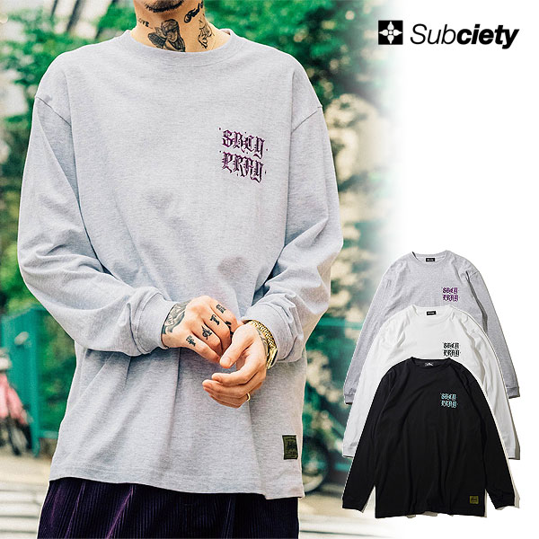 SUBCIETY サブサエティ G.I SIGN L S - Tシャツ