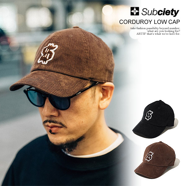 サブサエティ キャップ SUBCIETY CORDUROY LOW CAP メンズ ロー