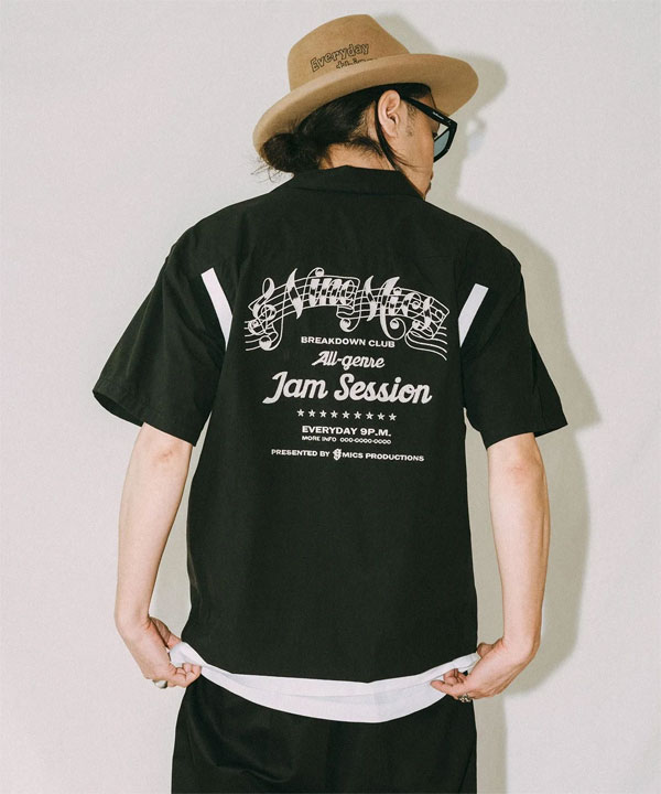 NineMicrophones（ナインマイクロフォンズ） シャツ NINE MICROPHONES