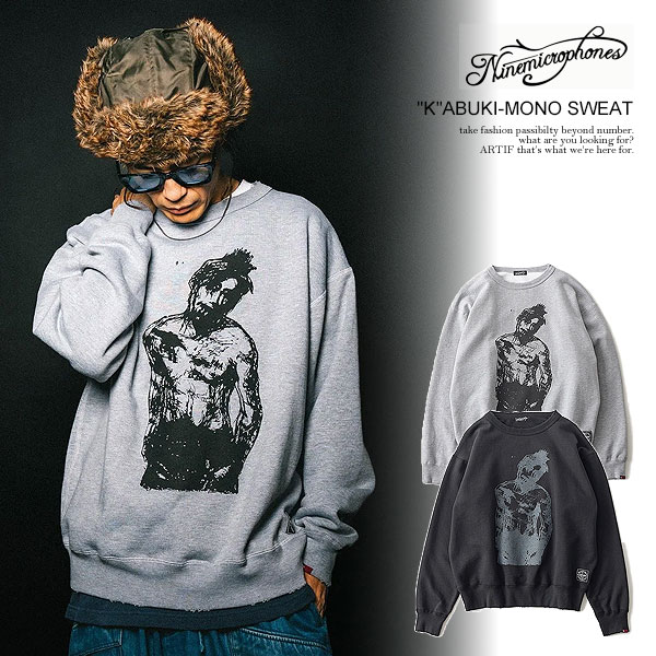 NineMicrophones（ナインマイクロフォンズ） スウェット 