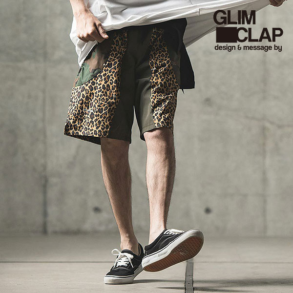 2023 春夏 2nd 先行予約 7月上旬〜中旬入荷予定 グリムクラップ ショートパンツ GLIMCLAP Switching design  shorts メンズ