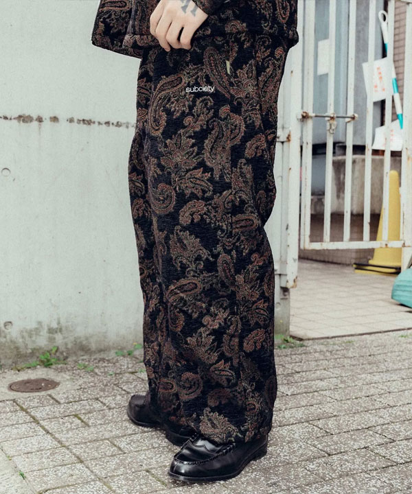 Subciety（サブサエティ） パンツ SUBCIETY Chenille trousers