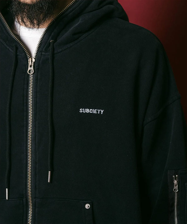 Subciety（サブサエティ） パーカー SUBCIETY Full zip hoodie