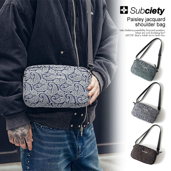 s*e様 ★新品★ A.D.M.J ペイズリー柄　ウォレット　ショルダーバッグ Subciety（サブサエティ） ショルダーバッグ SUBCIETY Paisley