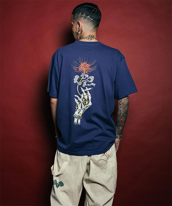 Subciety（サブサエティ） Tシャツ SUBCIETY Spider lily tee メンズ