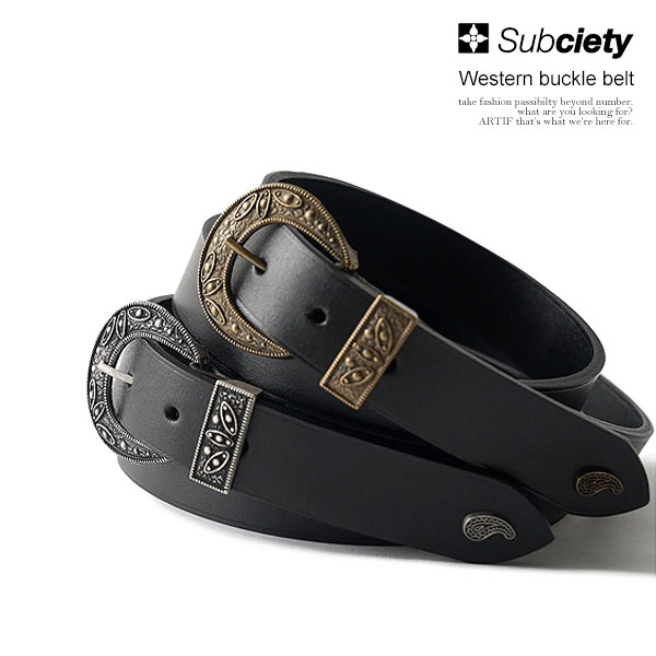 Subciety（サブサエティ） ベルト SUBCIETY Western buckle belt
