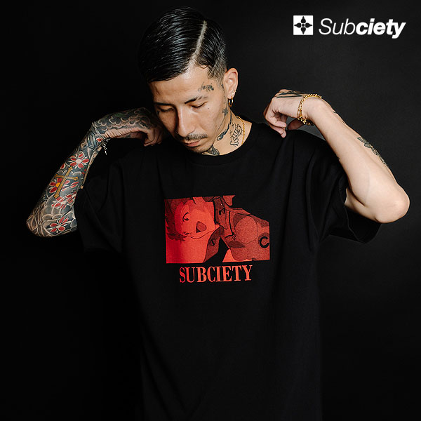 EVANGELION × Subciety 先行予約 10月下旬入荷予定 SUBCIETY サブサエティ DISC11 (ASUKA) TEE Tシャツ キャンセル不可 atftps Subciety（サブサエティ） EVANGELION × 先行予約 10月下旬入荷予定 T