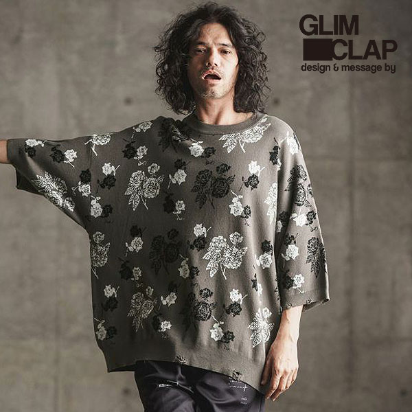 2024 春夏 1st 先行予約 3月中旬〜下旬入荷予定 グリムクラップ ニット GLIMCLAP Botanical pattern double  Jacquard short sleeve sweater メンズ : 16-006-gls-ce : ARTIF - 通販 -  Yahoo!ショッピング