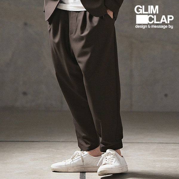 2024 秋冬 1st 先行予約 9月中旬〜下旬入荷予定 GLIMCLAP グリムクラップ Brushed fabric balloon silhouette pants メンズ atfpts GLIMCLAP 2024 秋冬 1st 先行予約 8月中旬〜下旬入荷予定 グリム
