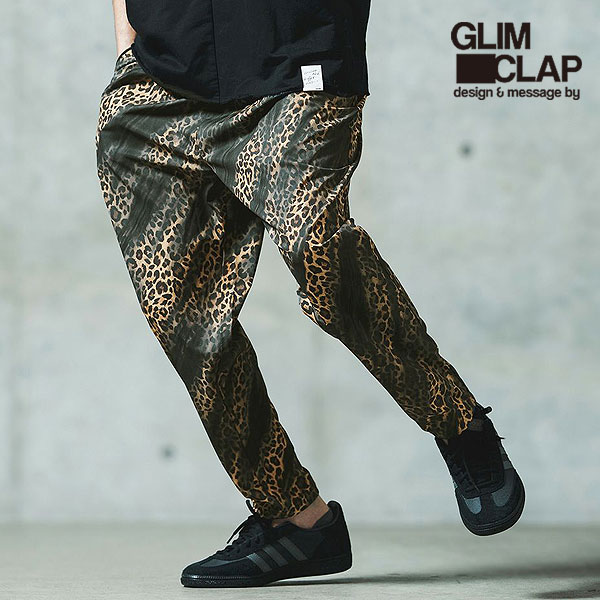 2025 春夏 2nd 先行予約 4月中旬〜下旬入荷予定 GLIMCLAP グリムクラップ Leopard & handwriting pattern easy pants atfpts GLIMCLAP 2025 春夏 2nd 先行予約 4月中旬〜下旬入荷予定 グリム