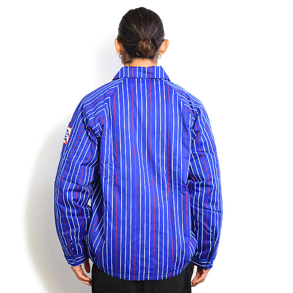 クックマン ジャケット COOKMAN Delivery Jacket EX Warm Pabst Stripe Blue -BLUE- メンズ  デリバリージャケット 中綿ジャケット : 221-23447 : ARTIF - 通販 - Yahoo!ショッピング