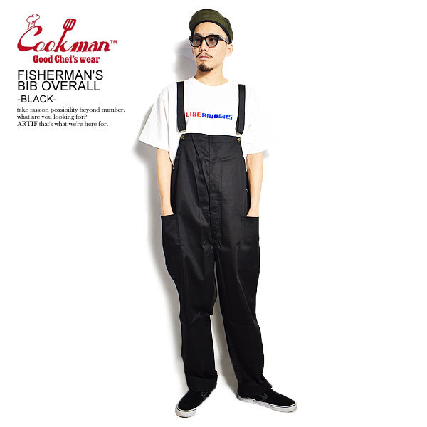 クックマン オーバーオール COOKMAN FISHERMAN'S BIB OVERALL -BLACK- :231-01867:ARTIF - 通販  - Yahoo!ショッピング