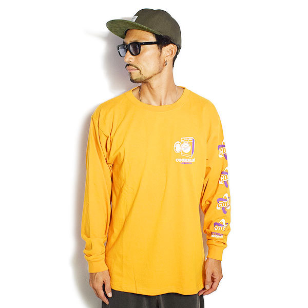 Cookman クックマン ロンT Laundry /Orange Cookman Long Sleeve T-shirts - Laundry : Orange – Cookman EU