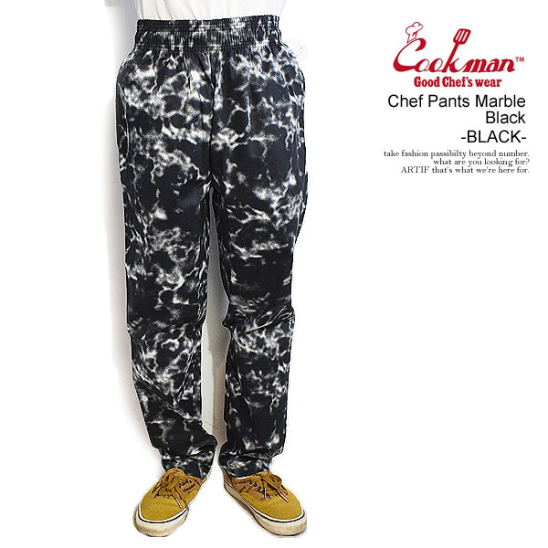 COOKMAN（クックマン） パンツ COOKMAN Chef Pants Marble Black