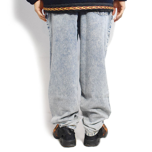 【J's】JSF x Manhattan XL CookMan 断捨離セット売り COOKMAN クックマン パンツ Chef Pants Snow Washed Denim Blue