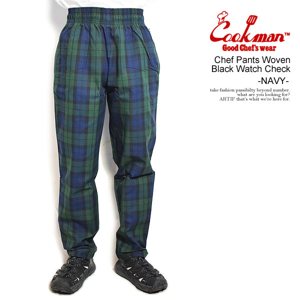 COOKMAN（クックマン） パンツ COOKMAN Chef Pants Woven Black Watch