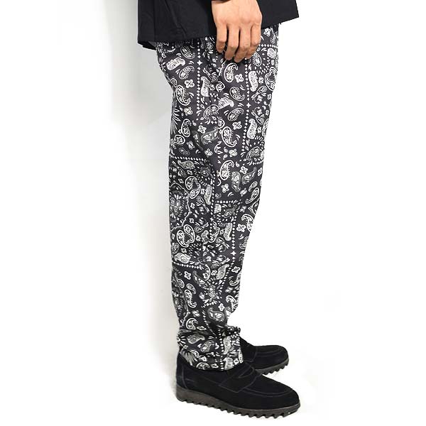 COOKMAN クックマン シェフパンツ CHEF PANTS PAISLEY BLACK 231-01899