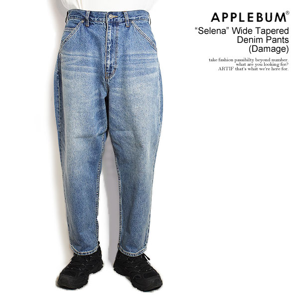 APPLEBUM（アップルバム） パンツ “Selena” Wide Tapered Denim Pants 