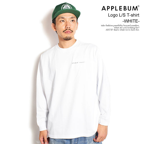 APPLEBUM（アップルバム） Tシャツ APPLEBUM Logo L/S T-shirt -WHITE