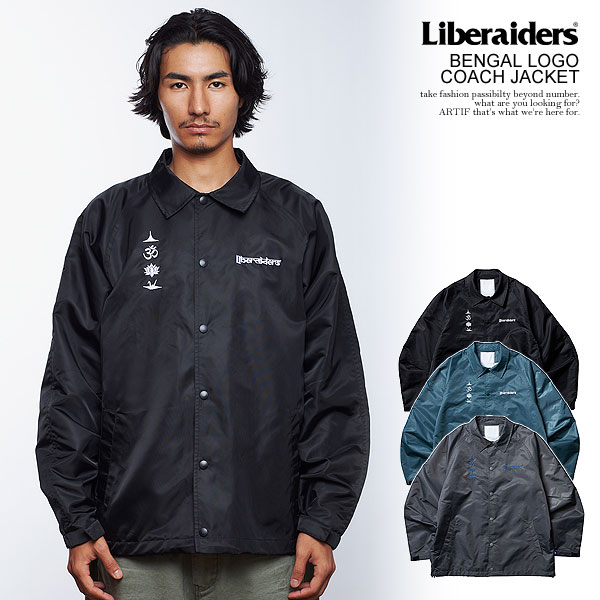 リベレイダース ジャケット Liberaiders BENGAL LOGO COACH JACKET メンズ コーチジャケット 撥水ナイロン 送料無料  ストリート