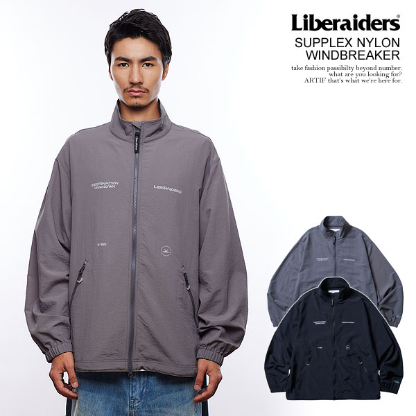 ジャケット・アウター Liberaiders SUPPLEX NYLON WINDBREAKER LIBERAIDERS SUPPLEX NYLON WINDBREAKER BLACK（リベレイダース サ