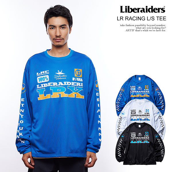 リベレイダース Tシャツ Liberaiders LR RACING L/S TEE メンズ 長袖T
