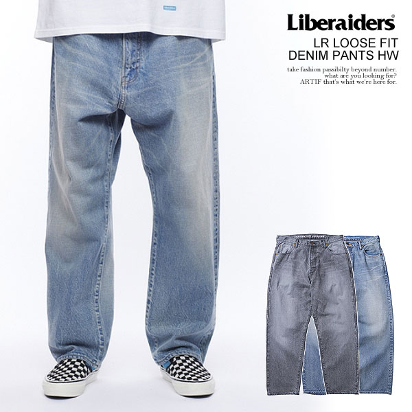 テ*ラ様 Liberaiders リベレイダース 加工ルーズフィットセルビッチデ SALE セール リベレイダース パンツ Liberaiders LR LOOSE FIT DENIM