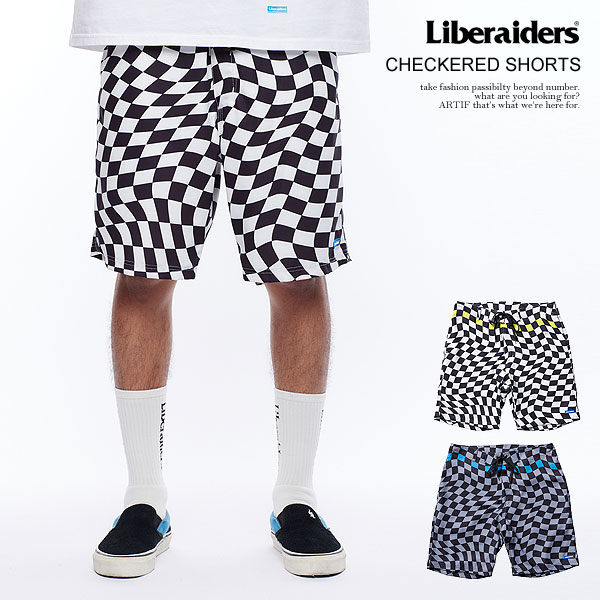 20％OFF SALE セール Liberaiders リベレイダース CHECKERED SHORTS メンズ ショートパンツ ショーツ チェック柄 atfpts SALE セール リベレイダース ショートパンツ Liberaiders CHECKERED