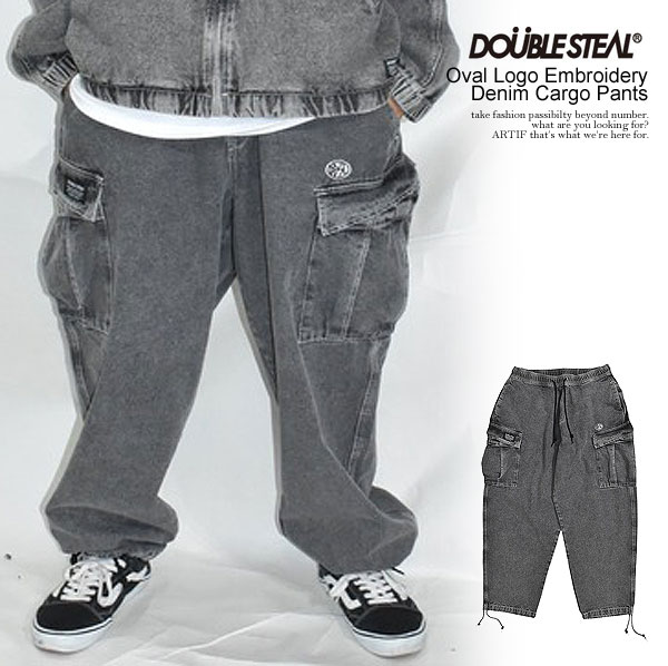 SALE セール ダブルスティール パンツ DOUBLE STEAL Oval Logo Embroidery Denim Cargo Pants  メンズ カーゴパンツ デニム : 734-72088 : ARTIF - 通販 - Yahoo!ショッピング