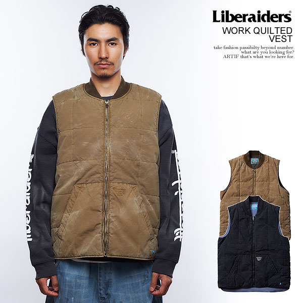 リベレイダース ベスト Liberaiders WORK QUILTED VEST メンズ ワーク