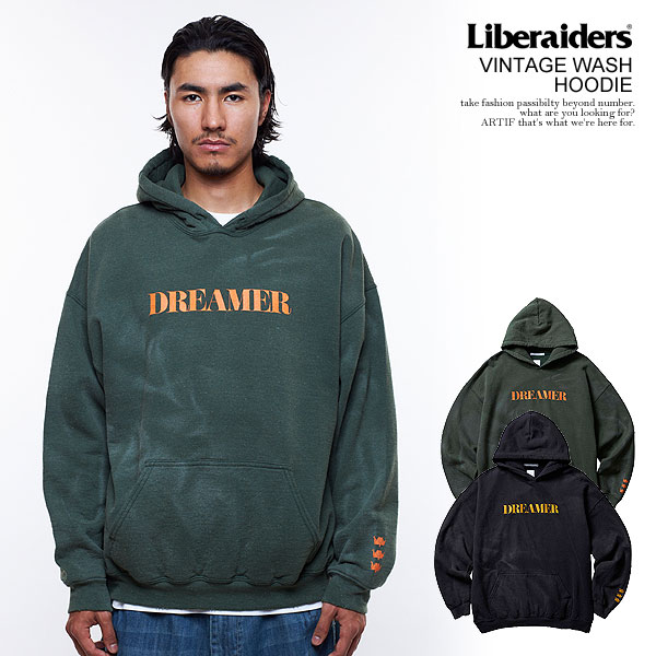 リベレイダース パーカー Liberaiders VINTAGE WASH HOODIE メンズ