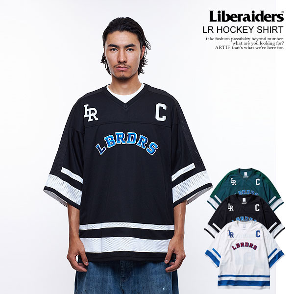 リベレイダース Tシャツ Liberaiders LR HOCKEY SHIRT メンズ 5分袖