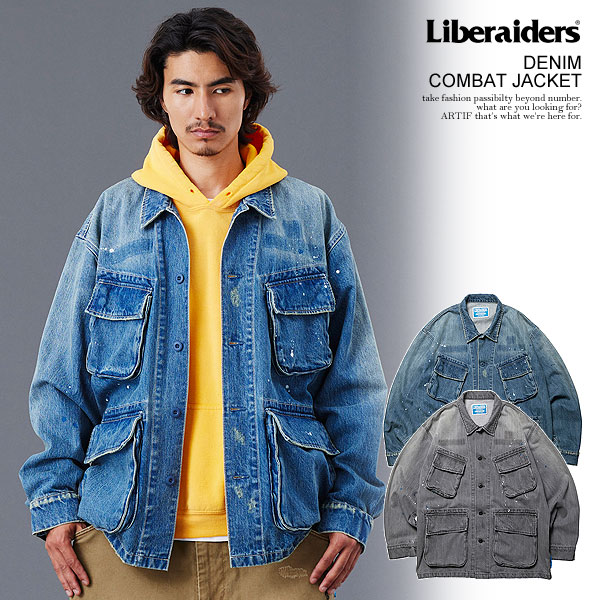 リベレイダース ジャケット Liberaiders DENIM COMBAT JACKET メンズ
