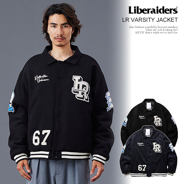リベレイダース ジャケット Liberaiders LR VARSITY JACKET メンズ
