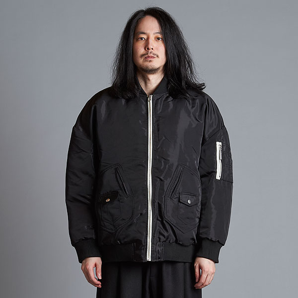 2025 冬 先行予約 11月上旬入荷予定 NO ID. ノーアイディー アンイーブンプリントBIG MA-1BLZ ジャケット キャンセル不可 atfjkt NO ID.（ノーアイディー） 2024 冬 先行予約 11月上旬入荷予定