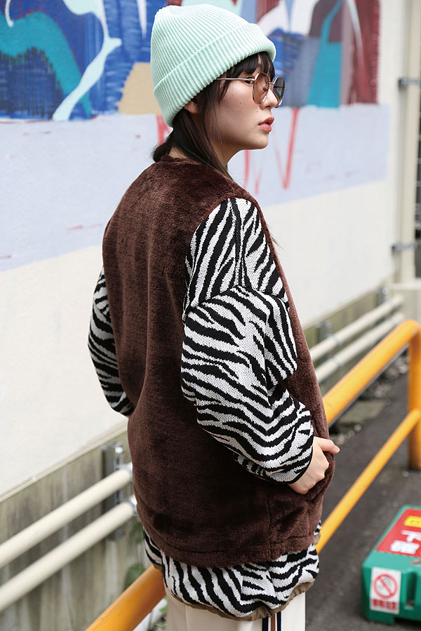 SALE セール QUOLT クオルト セーター ZEBRA KNIT メンズ ニット 