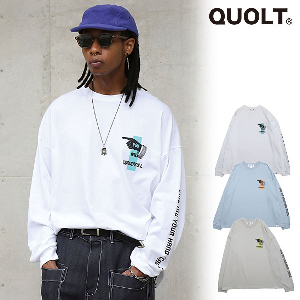 2025 秋冬 先行予約 8月中旬〜下旬入荷予定 QUOLT クオルト YOU'RE TEE メンズ Tシャツ キャンセル不可 atftps quolt（クオルト） 2025 秋冬 先行予約 8月中旬〜下旬入荷予定 Tシャツ