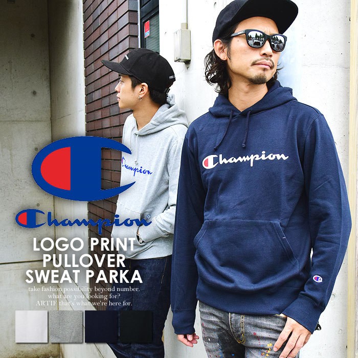 Champion（チャンピオン） パーカー CHAMPION LOGO PRINT PULLOVER