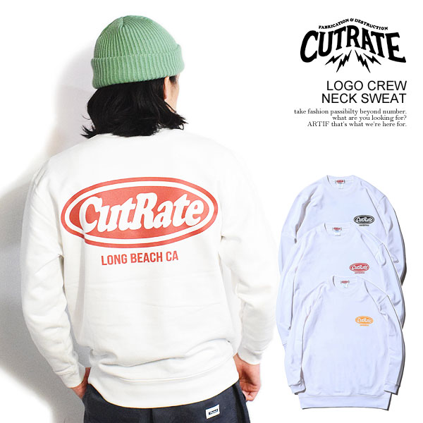 カットレイト スウェット CUTRATE CUTRATE LOGO CREW NECK SWEAT