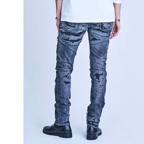 21 新作 夏 春 高級 ファッション 加工 岡山 パンツ デニムパンツ ストレッチ デニム Cr1 02a1 Pl05 Jeans Denim Clash Super Free Born クライミー Crimie 公式 春服 インディゴ ブラック メンズ 夏服 ズボン パンツ