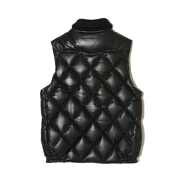 CRIMIE（クライミー） ベスト CRIMIE DIAMOND QUILT LAMB LEATHER DOWN