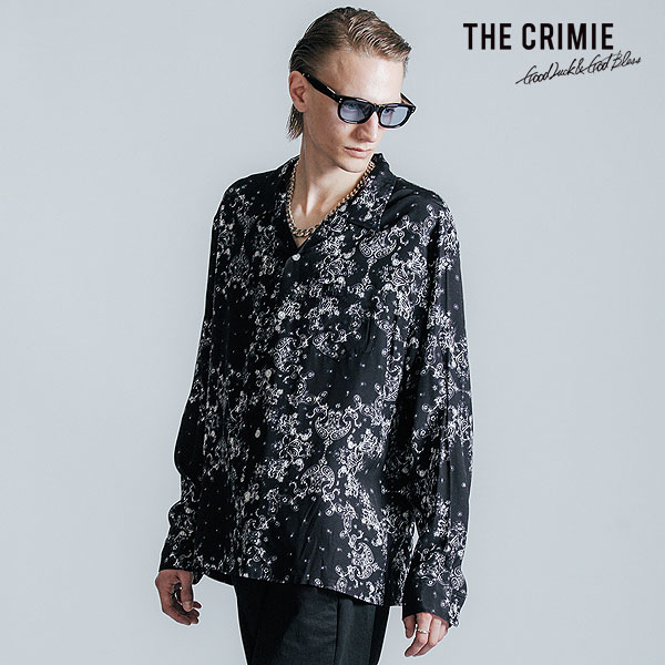 CRIMIE クライミー BANDANA OPEN SHIRT メンズ シャツ 長袖シャツ 総柄シャツ バンダナ柄 送料無料 ストリート atftps CRIMIE（クライミー） シャツ CRIMIE BANDANA OPEN SHIRT メンズ 長袖
